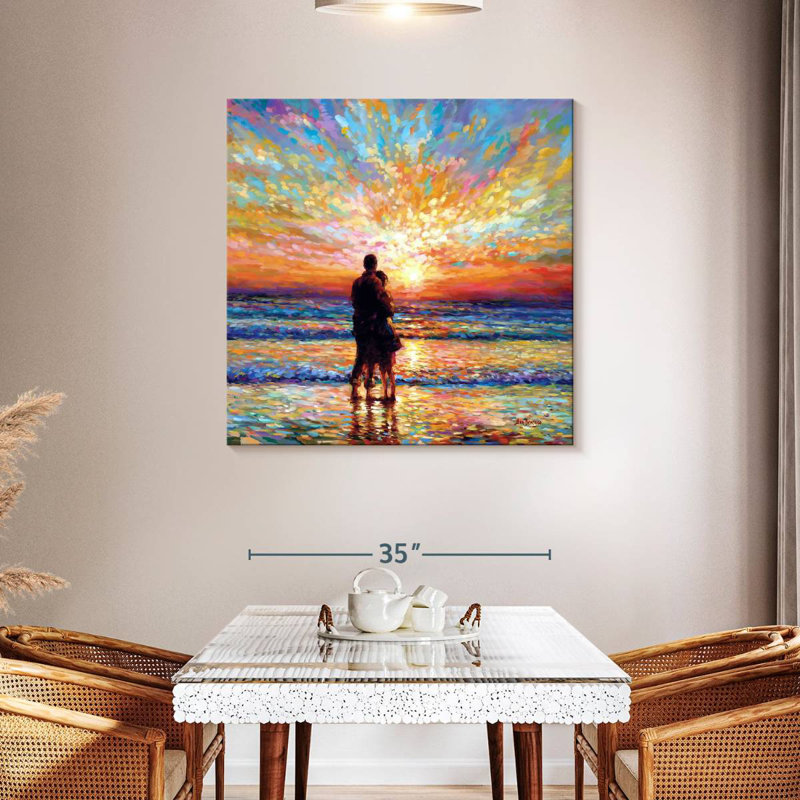Hardie Couple At The Beach Sunset