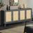 Retro Style Console Table Simple Modern Sideboard Storage Cabinet  With Detachable Wide Shelves For Entryway Living Room Bathroom Dining Room-261673895