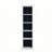 5-Tier Black Traditional Bookcases 70.86''H×20''W  With Base And Back