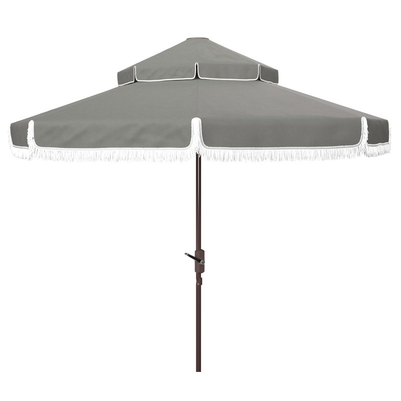 Parasol de plage 99,6 po Tyler, Gris
