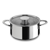 Gourmet Sauce Pan with Lid 7.87" - 12 Pieces - Stainless Steel