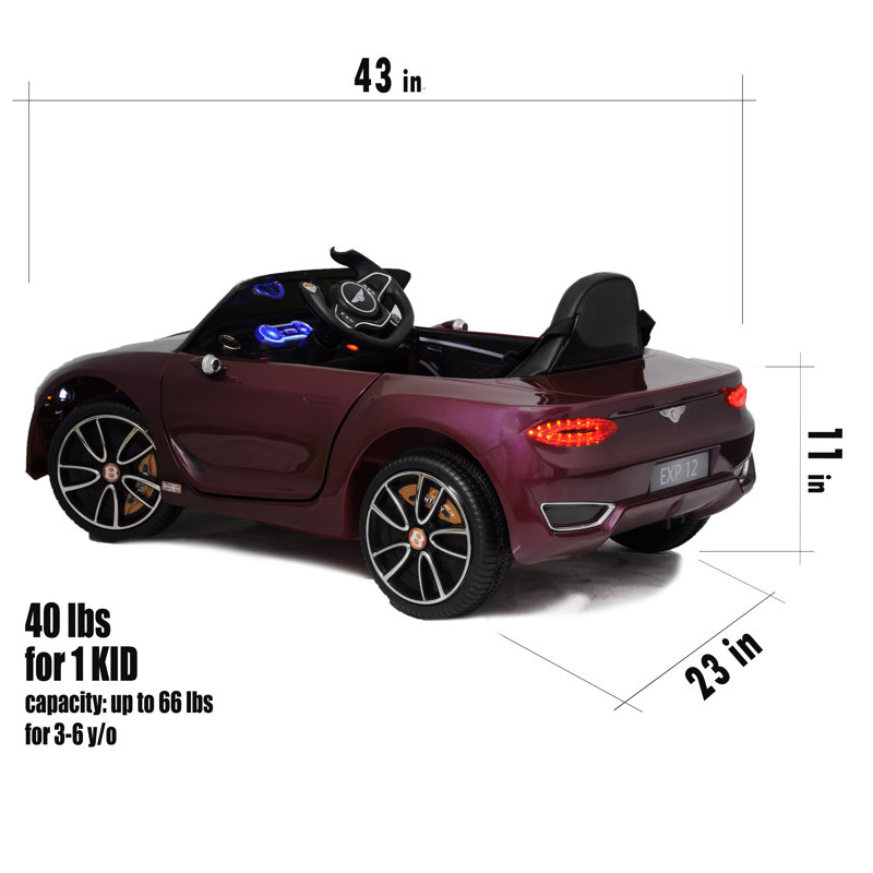 Americas Toys Project Ride On Car With Scissor Doors, Purple