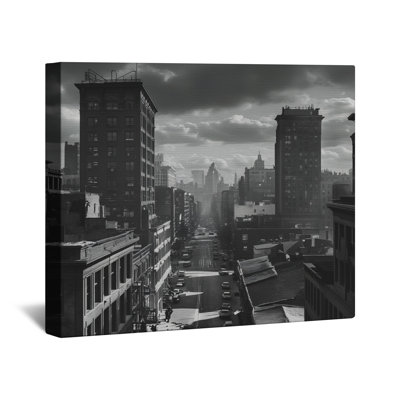 Black And White Cityscape Canvas Gallery Wrap in Many Sizes