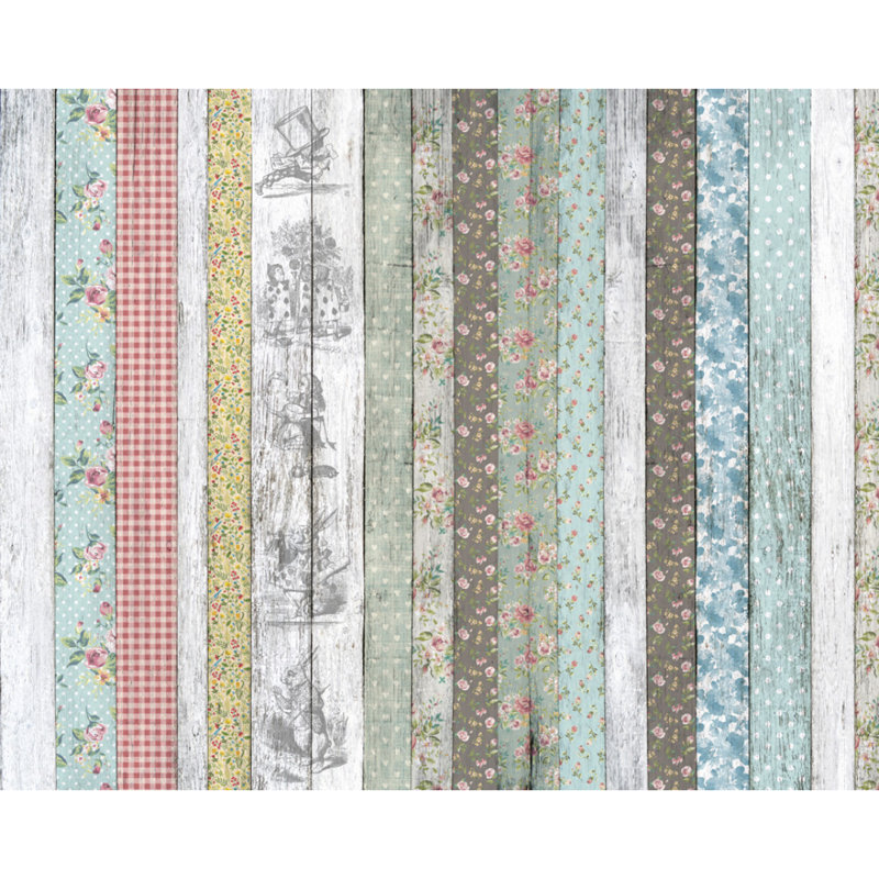 Alice In Wonderland Picnic Blanket - Multi Wall Mural, 280cm L x 350cm W 