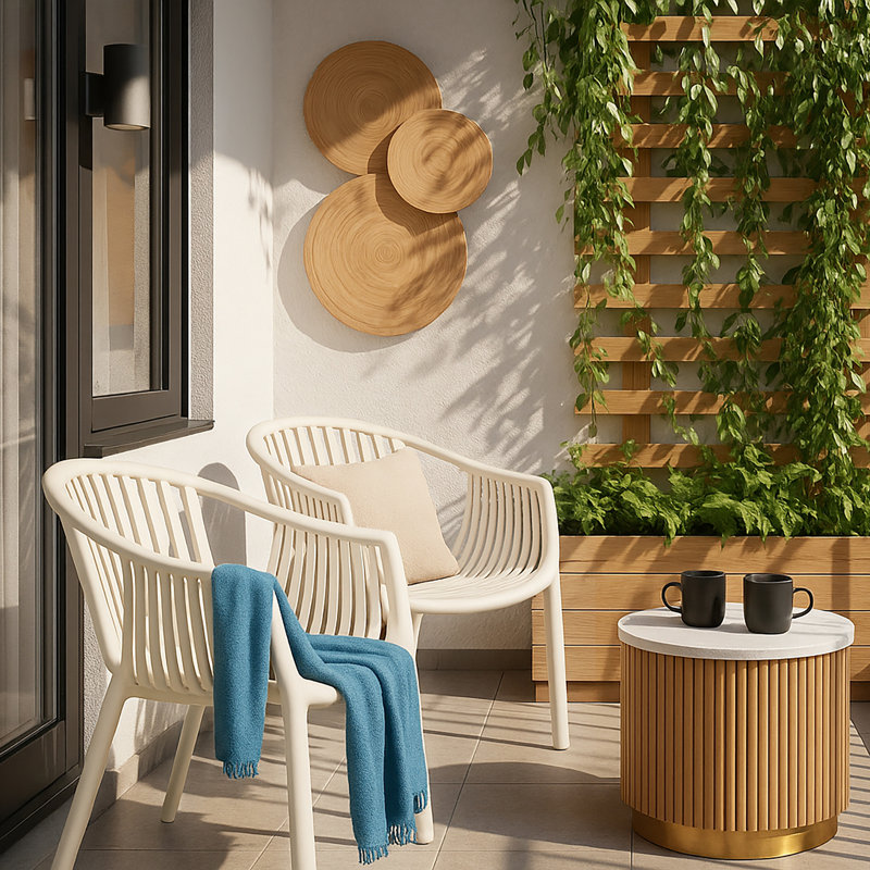 Chaise de patio Patrioflare Capri, 2PK, crème, Crème