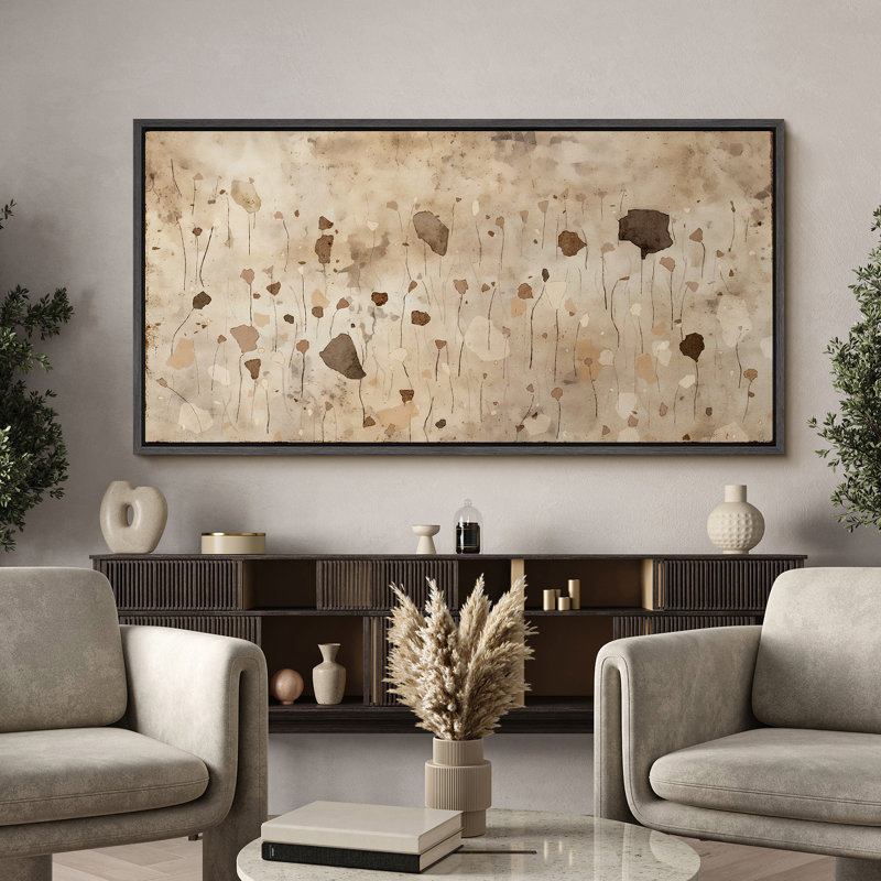 Abstrait, peinture à l'huile, minimaliste, moderne, horizontal, neutre, art mural, impressions numériques, H 30 po x l 60 po