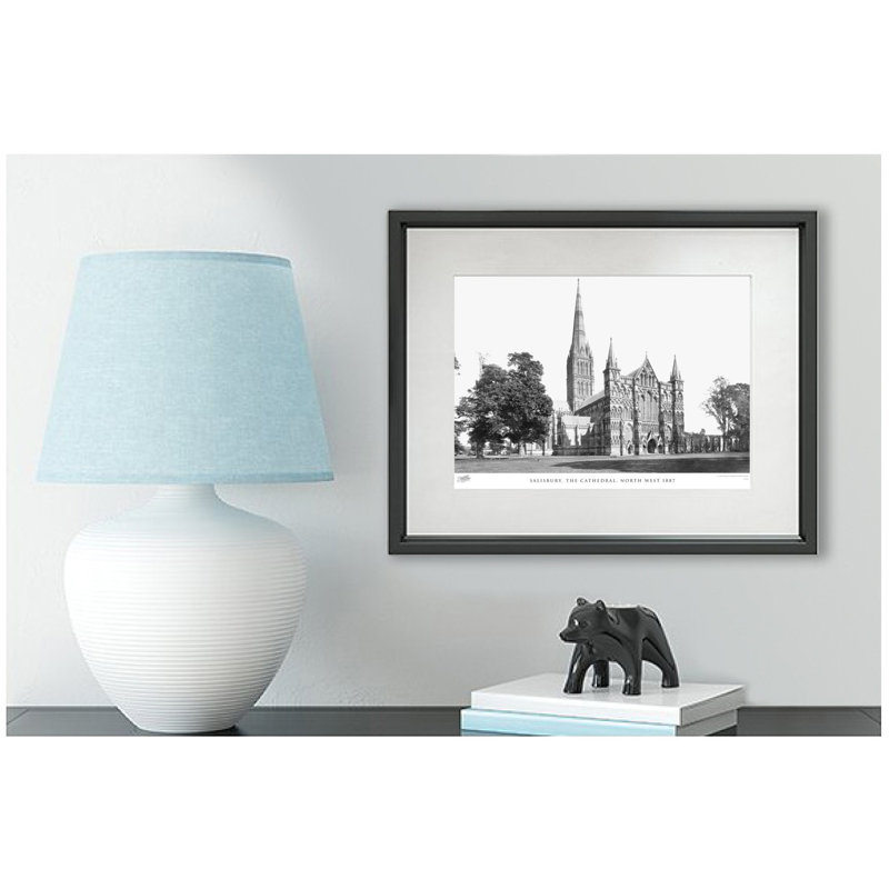Salisbury, The Cathedral, North West 1887 - Single Picture Frame Print, 28cm H x 36cm W x 2.3cm D