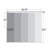 Embroidered Chiffon 5-Panel Single Rail Panel Track Extendable 40"-70"W x 91.4"H, Panel width 15.75"