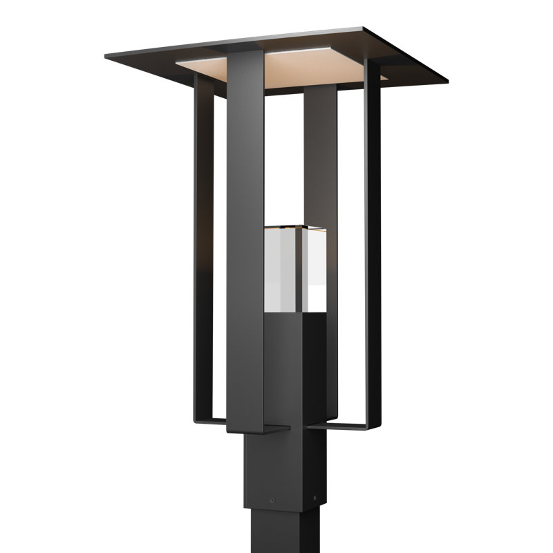 Shadow Box 1 - Light 24.1" H Hardwired Lantern Head, Coastal Black