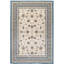 Tapis ivoire/bleu ciel floral Attell-29913207