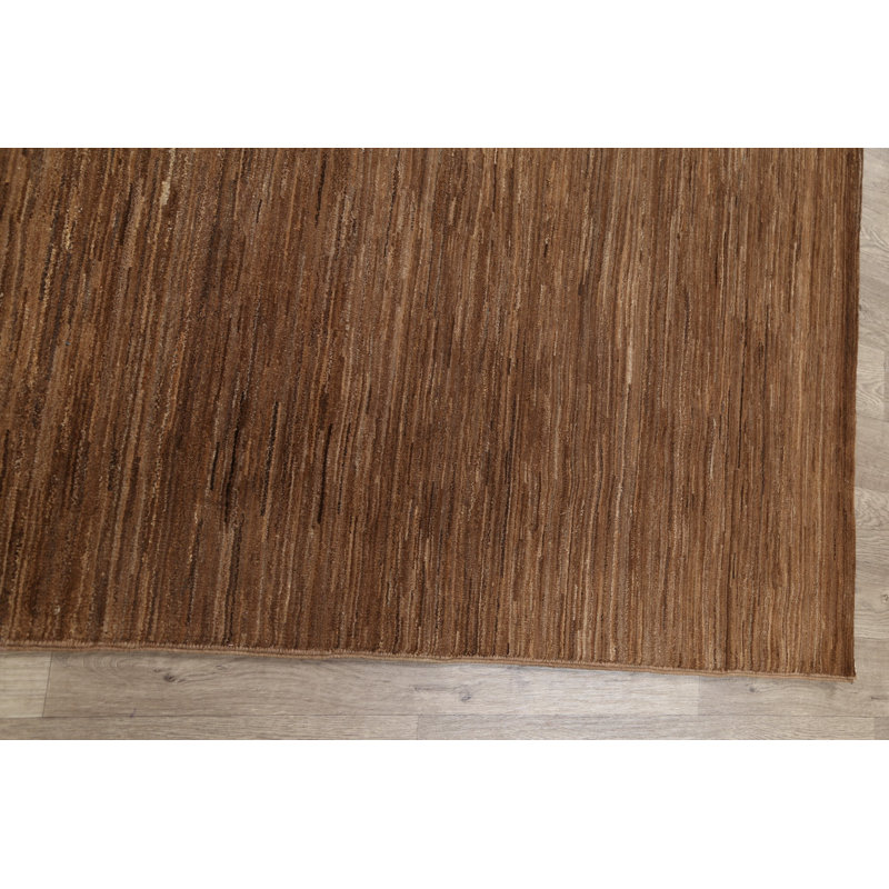 Tapis décoratif en laine de conception unique 5 pi 6 po x 8 pi 1 po noué à la main New Age