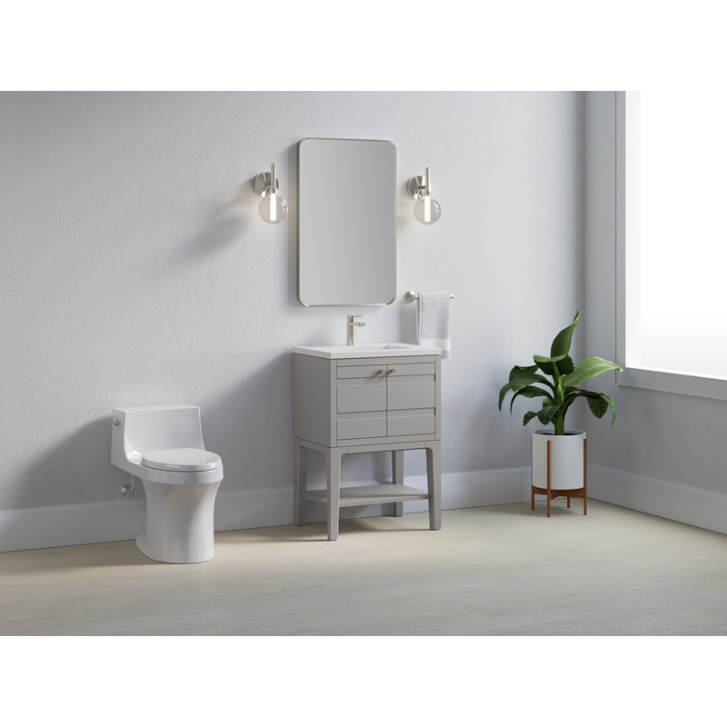 Helst 24-In Bathroom Vanity Set, Mohair Gray