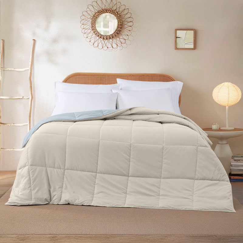 Modern Threads Comforter Duvet Insert, Reversible Quilted Down Alternative Comforter with Corner Tabs, All Season Bedding