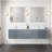 Geneva 72" Wall-Mounted Double Bathroom Vanity Set with Mirror-91877472-87285994