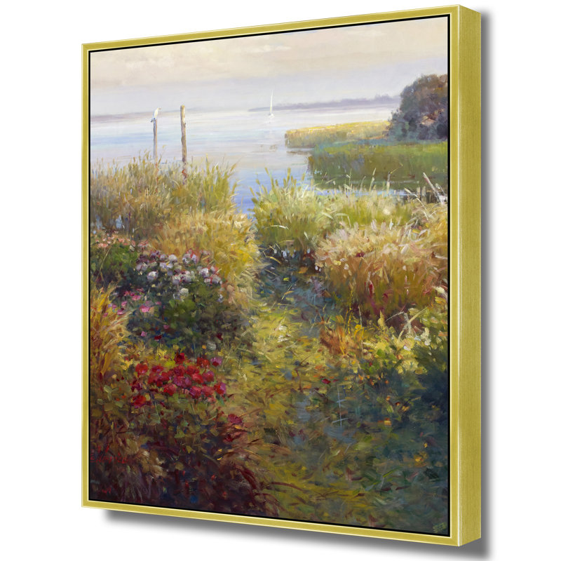 «Whispers At The Water's Edge», H 26 po x l 26 po, Doré