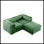 Canapé en chenille 2 places avec repose-pieds-912234537