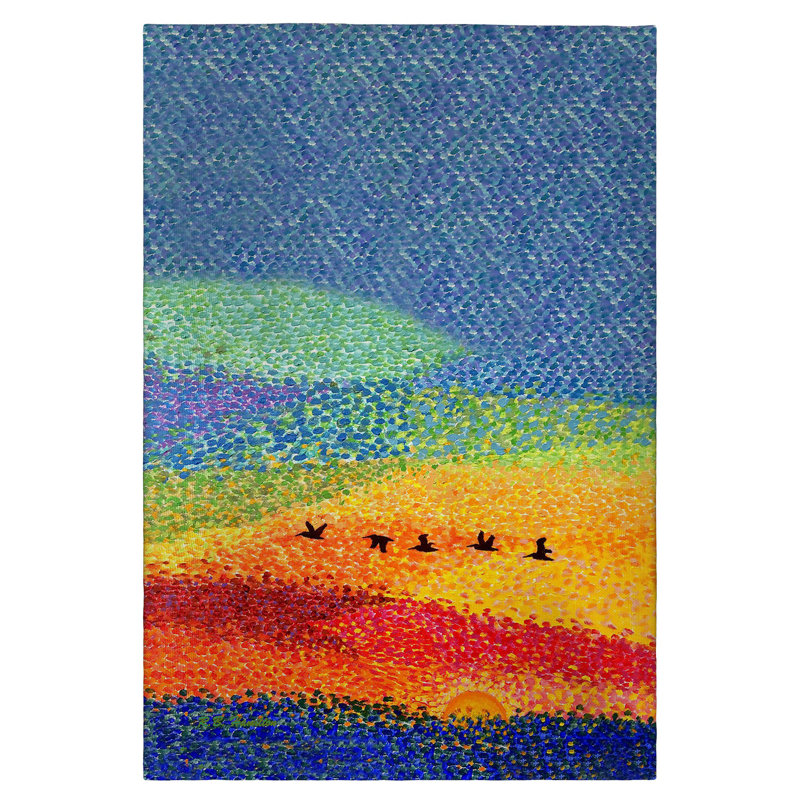 Pelican Sunset Guest Towel