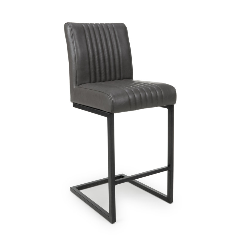 Hinde Upholstered Counter Stool with Metal Frame