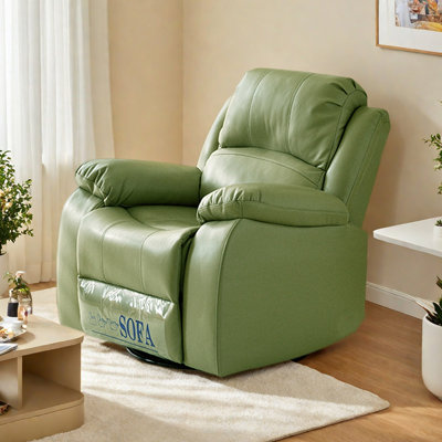 Single Faux Leather Leisure Function Recliner