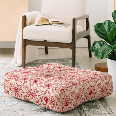 Pimlada Phuapradit Snowflake Floor Pillow