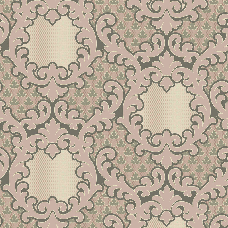 Shadow Leaf Damask - Wallpaper, Sunwashed, Non-pasted, Paper