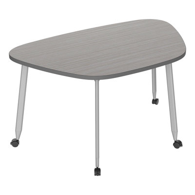 Mobile Rounded Trapezoid Table – Versatile Interactive Teamwork