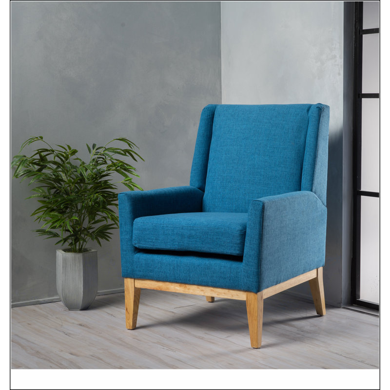 Fauteuil bleu à 4 pieds Tadcaster, Bleu
