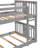 Bunk Bed With Slide And Ladder, Gray-514916512