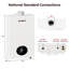 Chauffe-eau intérieur sans réservoir au propane CAMPLUX 4,22 GPM 102 000 BTU, blanc