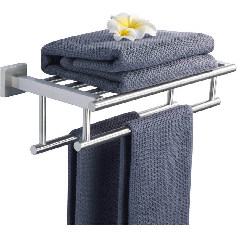 Wall Mounted Required Towel Rack, Brushed