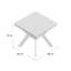 Turin Plastic Dining Table-36561875