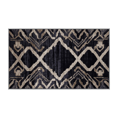 Tapis gris lavable à la machine
