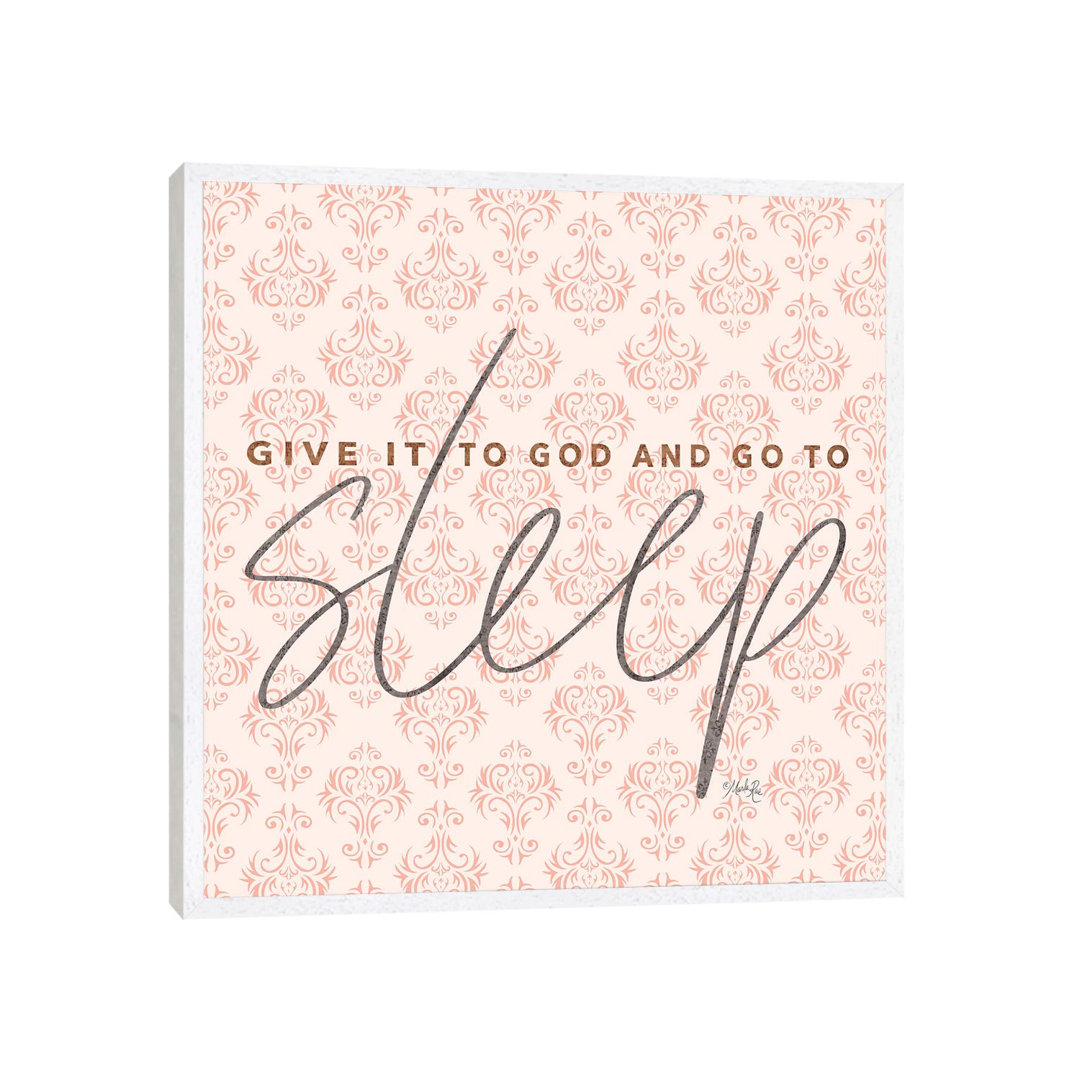 Give It To God Coral by Marla Rae - Print on Canvas