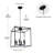 Albeiro 6 - Light Matte Black Square/Rectangle Pendant