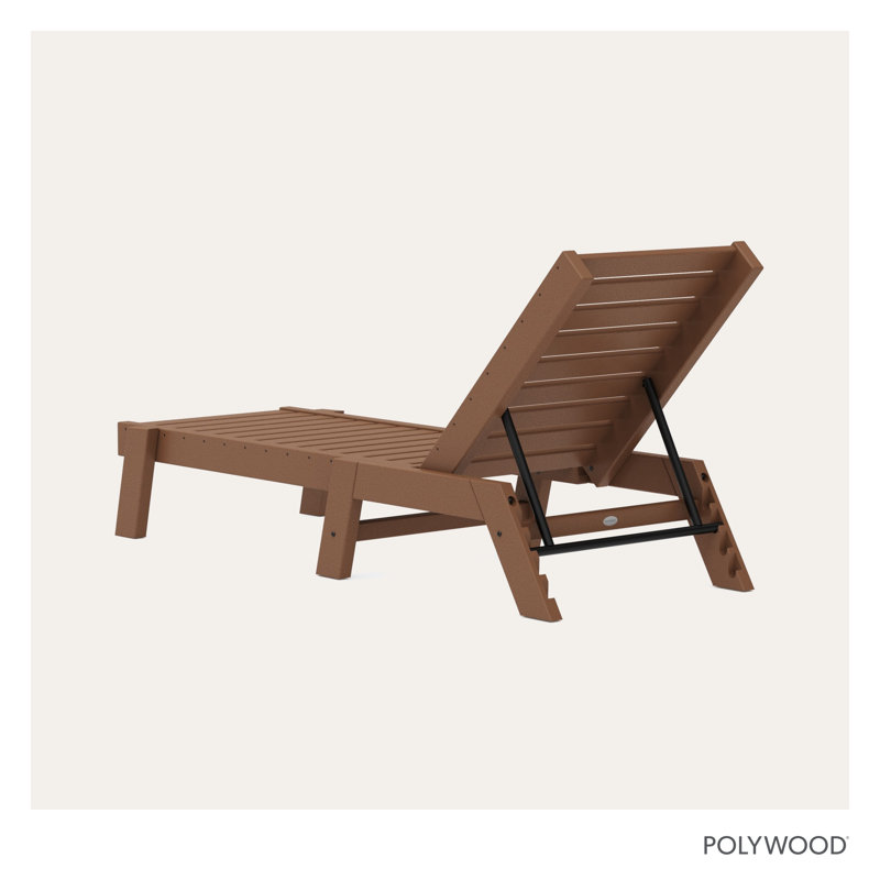 POLYWOOD Captain Chaise, Dark Teak