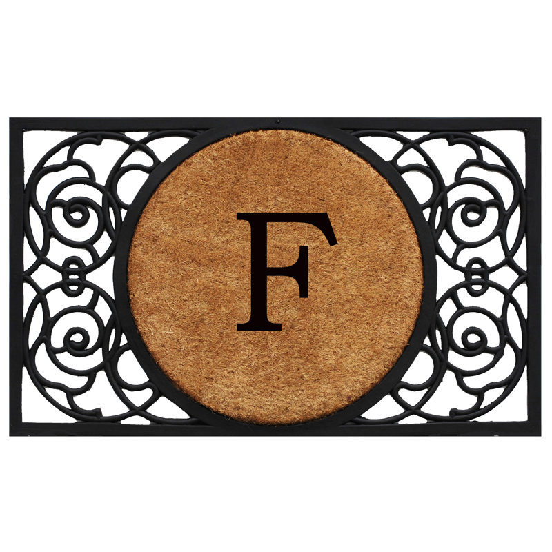 Cermenho Non-Slip Outdoor Doormat, F, Rectangle 18" x 30"