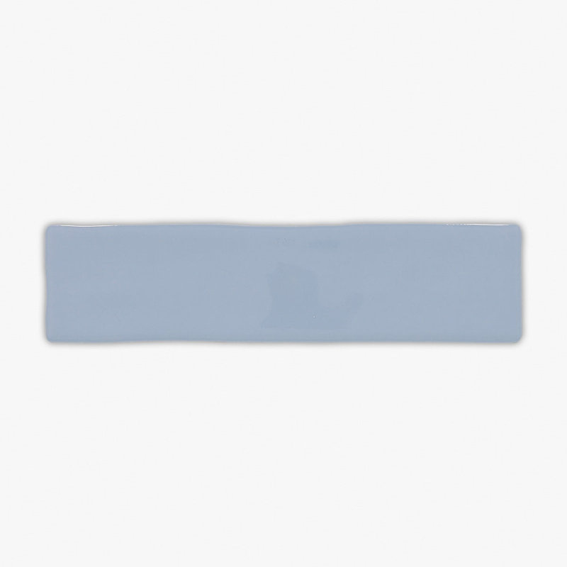 Carreau de mur et de sol en porcelaine 3 po x 12 po, Azul brillant
