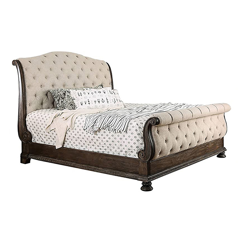 Ensemble de chambre avec lit-bateau 3 pièces Jadaya, Très grand lit Eastern