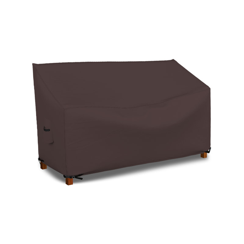 HeavyDuty Multipurpose Waterproof Outdoor Bench Cover, Patio Lounge 3-Seat Deep Bench Cover, 33" H x 88" W x 33" D, Coffee