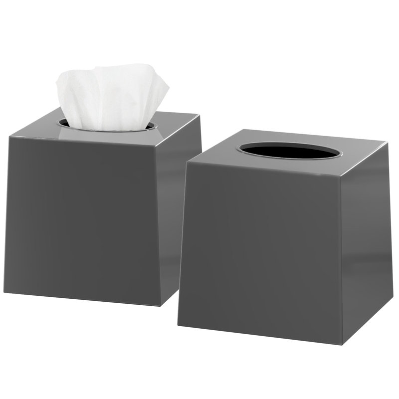 Tissue Box Cover, Gray