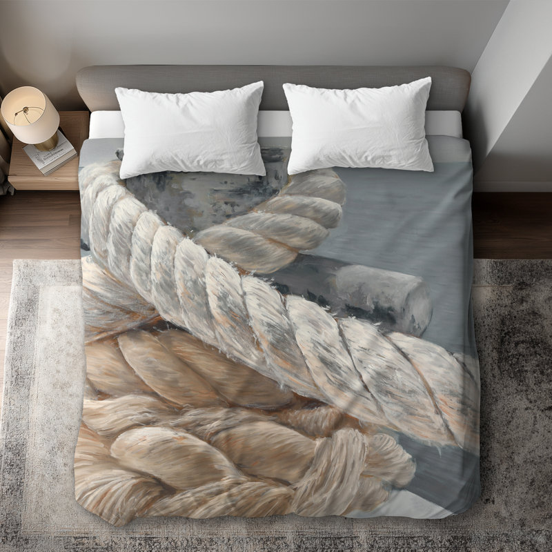Beige Boat Bedroom King Duvet Cover - Home Decor Essentials