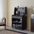 35.5-inch Solid Carbonized Ash Wood Pantry Cabinet