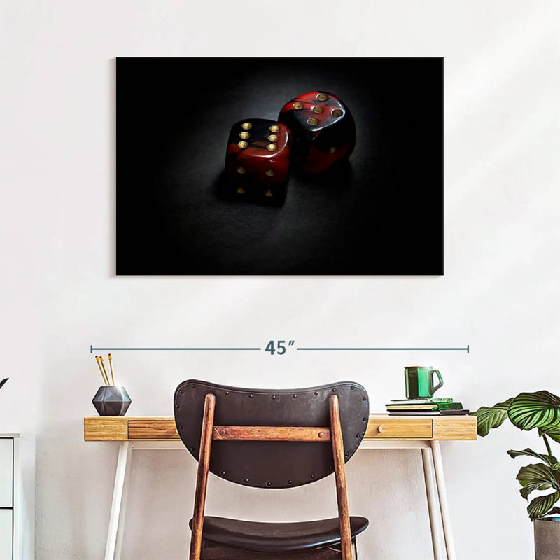 Senne Red Dice, 26" H x 39" W