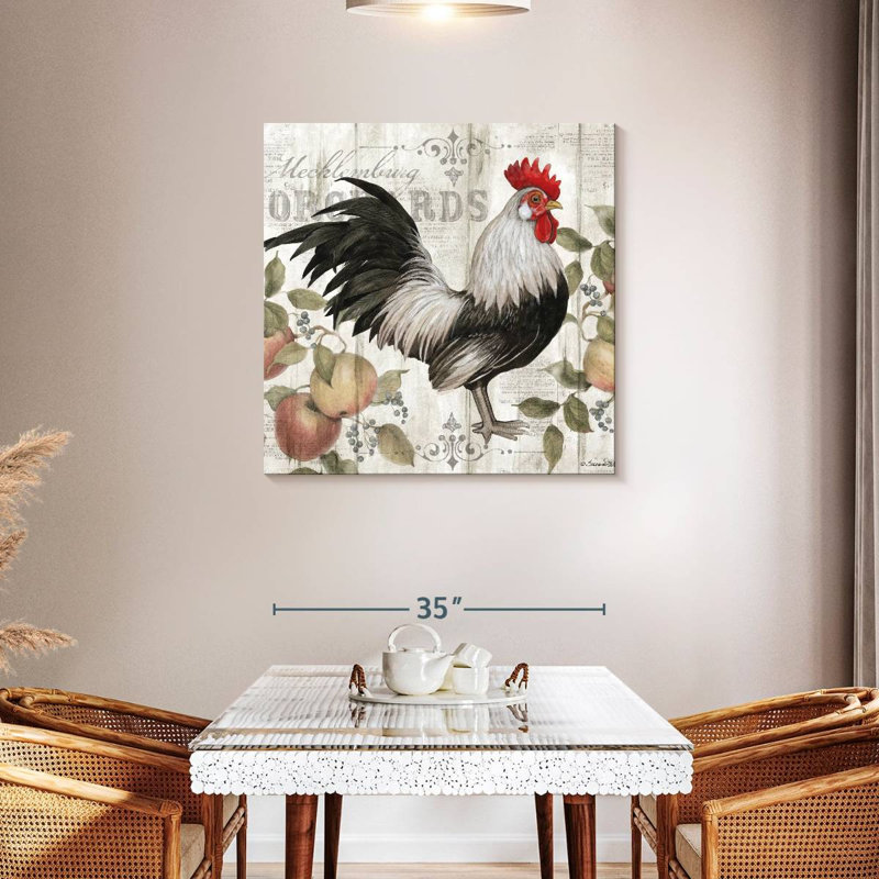 Crowle Orchard Rooster, 36" H x 36" W