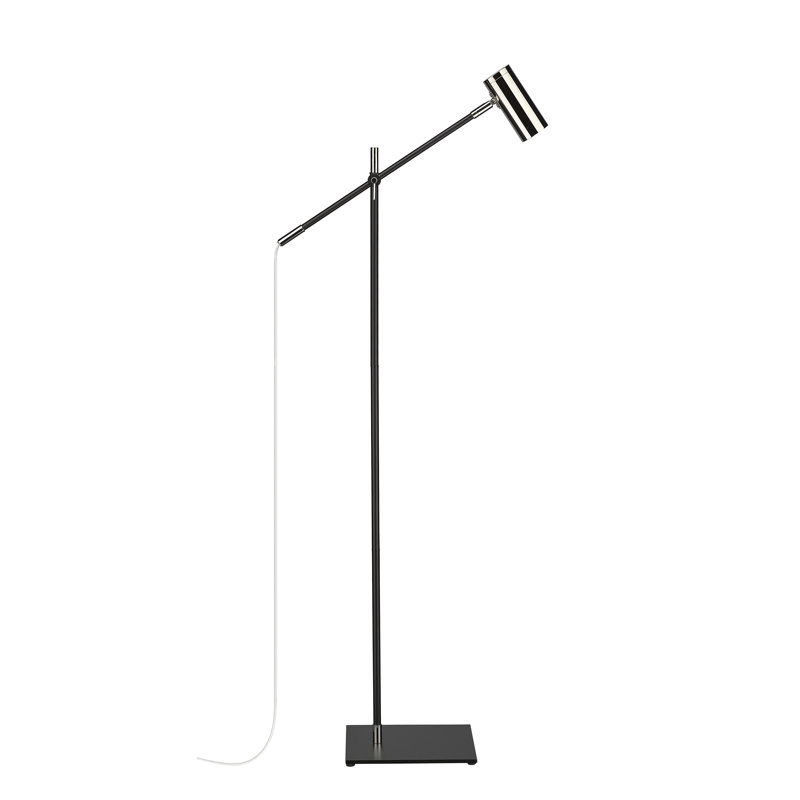 Ahmed-Farhan 48.25'' Task Floor Lamp, Polished Nickel