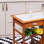 Solid Wood Top Kitchen Cart