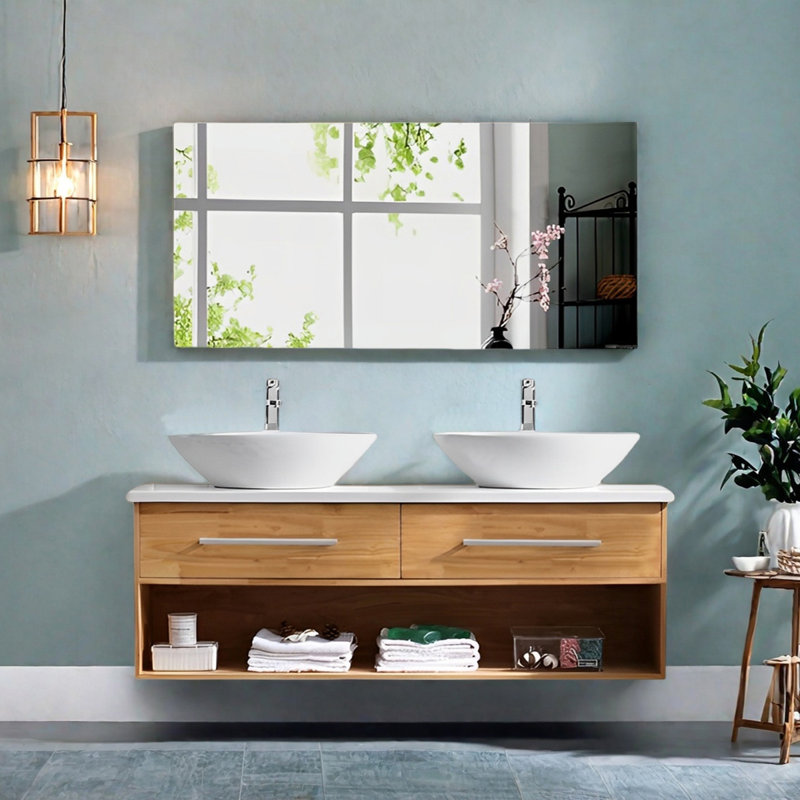 Armoire de salle de bain en rondins