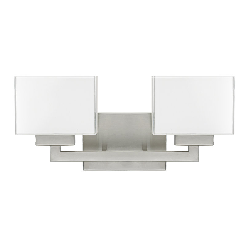 Éclairage pour meuble-lavabo 2 lumières Tahoe, Nickel brossé