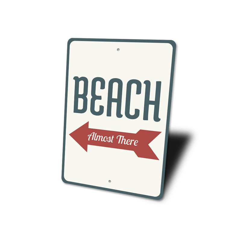 Panneau en aluminium «Beach Almost There», H 18 po x l 12 po x P 0,06 po