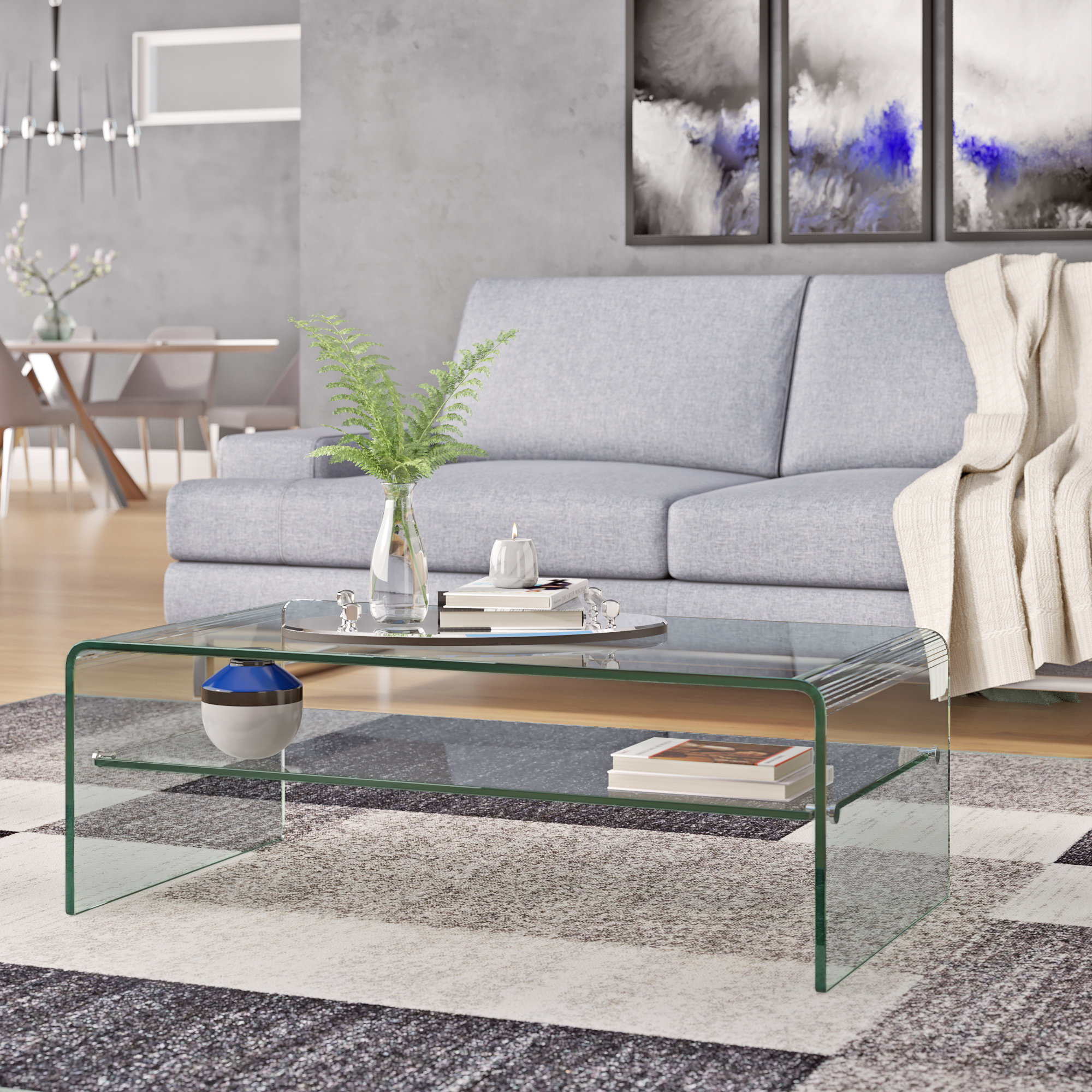 Ivy Bronx Sled Coffee Table with Storage & Reviews | Wayfair